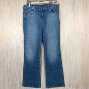 Lucky Brand Vintage Low Rise Sundown Flare Leg Y2K Dungarees Denim Jeans 10/30